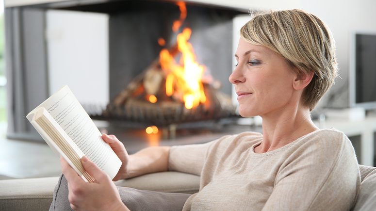 woman reading