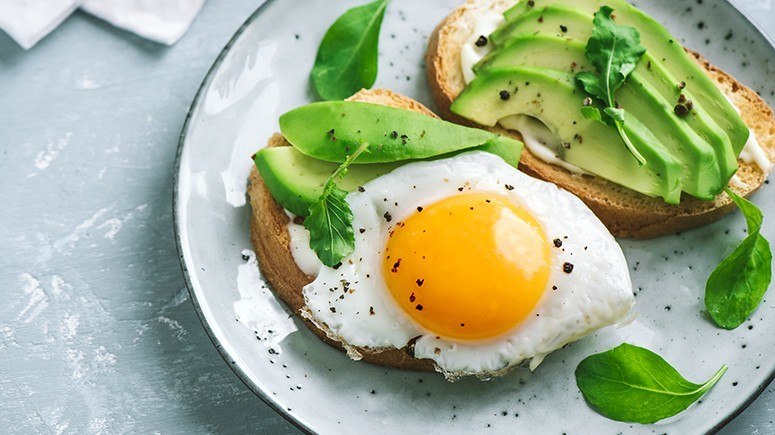 eggs and avocado