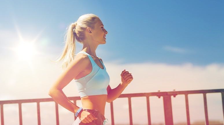 Woman running