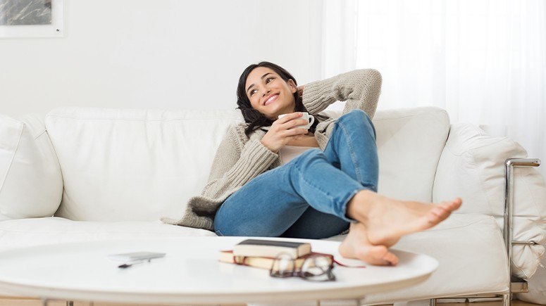 woman relaxing