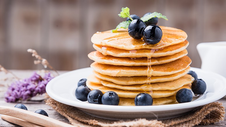 pancakes with bluberries